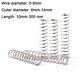 0.8mm X 6mm X 40mm Compression Spring 304 Stainless Steel Pressure Springs