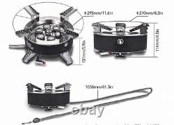 18KW High Pressure Gas Stove Stainless Steel Kitchen Propane Camping Burner Wok