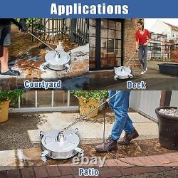 18'' Pressure Washer Surface Cleaner Stainless Steel Housing Power Washer B5W7
