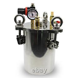 1-10L Stainless Steel Dispenser Pneumatic Pressure Tank Fluid Dispensing Bucket
