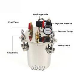 3L Dispenser Pressure Tank 304 Stainless Steel Pressure Barrel Dispensing Valve