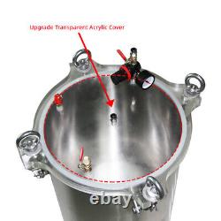 4L Stainless Steel Pressure Barrel With Transparent Acrylic Lid Dispensing