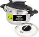 4.2 Quart / 4 Liters Stainless Steel Easy Use Pressure Cooker With Extra Tempere