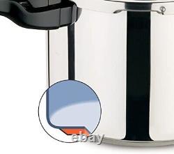 6-Qt Stainless Steel Pressure Cooker Tenderizes Meat Flavorful Cooking