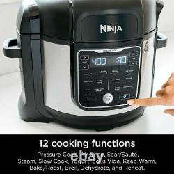 Air Fryer Ninja Foodi 12-In-1, 8 Quart XL Pressure Cooker Multicooker, OS401