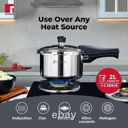 Bergner Tri-Max Stainless Steel 2 L Pressure Cooker Induction Compatible