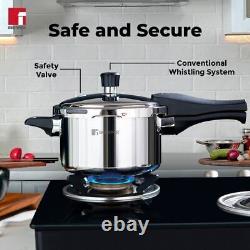 Bergner Tri-Max Stainless Steel 5 L Pressure Cooker Induction Compatible