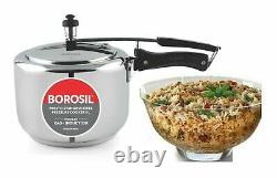 Borosil Presto Stainless Steel Pressure Cooker 3 Litres Best Cooking Appliances