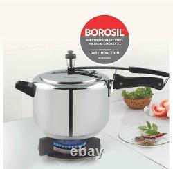 Borosil Presto Stainless Steel Pressure Cooker 5 Litres Best Cooking Appliances