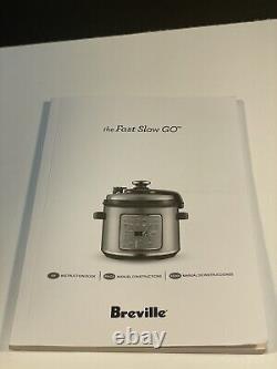 Breville Fast Slow Go Pressure Cooker, 6-Qt MODEL BPR680 BSSUSC TESTEDWORKS