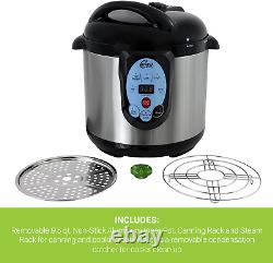CAREY DPC-9SS Smart Electric Pressure Cooker and Canner Stainless Steel, 9.5 Qt