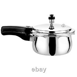 Doniv Titanium Triply Stainless Steel Pressure Cooker 5 Litre, Gas & Induction
