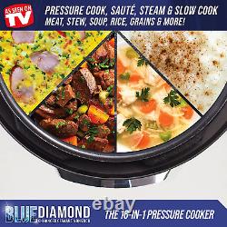 Electric Pressure Cooker Ceramic Nonstick 16-In-1 6QT Programmable Stainless