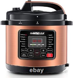 Gowise USA 8-Quarts 12-In-1 Electric Pressure Cooker + 50 Recipes for Your Press