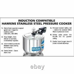 Hawkins 3 Litre Pressure Cooker, Stainless Steel Cooker, Tall Design Cooker