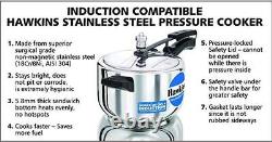Hawkins B45 Stainless Steel Pressure Cooker, 4.0-Litre (HSS40)