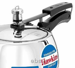 Hawkins Contura Pressure Cooker 3 Liters Stainless Steel Silver Color Best Gift