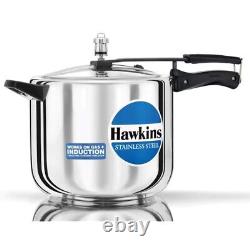 Hawkins Stainless Steel 10 L Pressure Cooker Induction Base 10-14 Persons HSS10