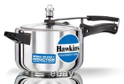 Hawkins Stainless Steel 4 Ltr Pressure Cooker Gas/Induction Compatible Cookware