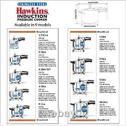 Hawkins Stainless Steel 5.0 Litre Pressure Cooker