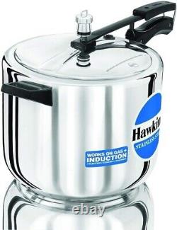 Hawkins Stainless Steel Hss10 10 Litre Pressure Cooker Gas + Induction