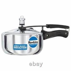 Hawkins Stainless Steel Pressure Cooker, 2 Litres, Silver