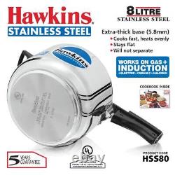 Hawkins Stainless Steel Pressure Cooker Induction Base Free Fast Shipping