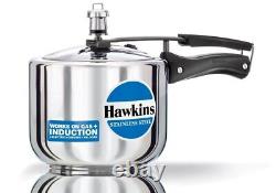 Hawkins Stainless Steel (Tall) 3 Litre Induction Base Pressure Cooker, HSS3T