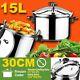 Idrop 15l 30cm Stainless Steel Durability & Thickness Kitchen Pressure Cooker