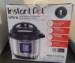 Insta Pot NEW Ultra Mini 3 Quart 10 in 1 Multi Use Programable Pressure Cooker