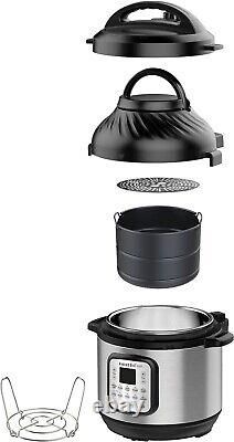 Instant Pot 6Qt Duo Crisp Fast Air Fryer & Pressure Cooker Combo Steam Bake