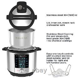 Instant Pot, 6-Quart Max, 9-in-1 Multi-Use Programmable Electric Pressure Cooker