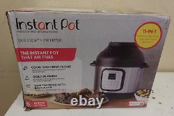 Instant Pot 6 qt Duo Crisp 11-in-1 Electric Pressure Cooker with Air Fryer Lid