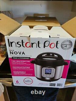 Instant Pot Duo Nova Pressure Cooker 7 in 1, 6 Qt Serves up to 6 6 Quart NEW