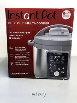 Instant Pot Duo Plus, 6-Quart Whisper Quiet 9-in-1 Electric Pressure Cooker