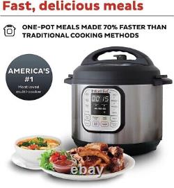 Instant Pot Duo Stainless Steel 7-in-1 Electric Digital Pressure Cooker 3QT