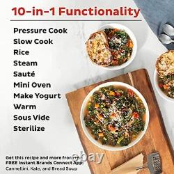 Instant Pot Pro 10-in-1 Pressure/SlowithRice/Grain Cooker Stainless steel 6 Quart