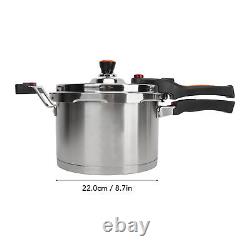 Kitchen Pressure Cooker Fast Heating Stainless Steel 80kpa Pressure Canner 5L