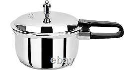 Kitchen Use Stainless Steel Tri Ply Induction Base Outer Lid Pressure Cooker 2 L