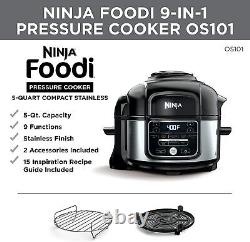 (New) Ninja OS101 Foodi 9-in-1 (5 Quart) Pressure Cooker and Air Fryer in Box