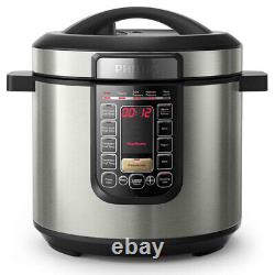 Philips HD2237/72 All in One Kitchen Multi-Cooker 6L Pressure/Slow Cooker 1300W