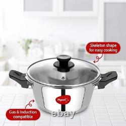 Pigeon Stainless Steel All in One Pressure Cooker 3L With Deep Frying Basket