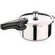 Pressure Cooker Stainless Steel 4-quart Ceramic Smooth-top Tri-clad Base