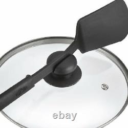 Prestige Clip On Aluminium Pressure Cooker with Glass Lid (5 Litres) black