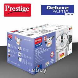 Prestige Deluxe Alpha Svachh 3.5 L Stainless steel Pressure Cooker Fast Cooking
