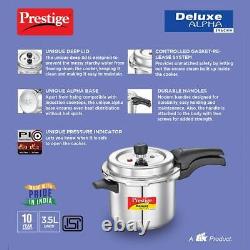 Prestige Deluxe Alpha Svachh 3.5 Ltr Stainless steel Pressure Cooker 20249