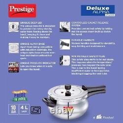 Prestige Deluxe Alpha Svachh 4 L Stainless Steel Junior Handi Pressure Cooker