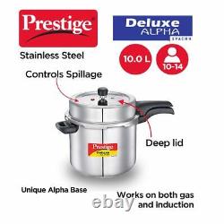 Prestige Deluxe Alpha Swachh 10 Ltr Stainless steel Pressure Cooker 20254
