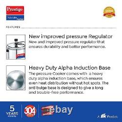 Prestige Nakshatra Alpha 7 LTR Stainless Steel Induction Base Pressure Cooker