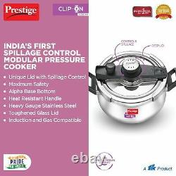 Prestige Svachh Clip-on 5 Litre Handi Stainless Steel Pressure cooker 20233